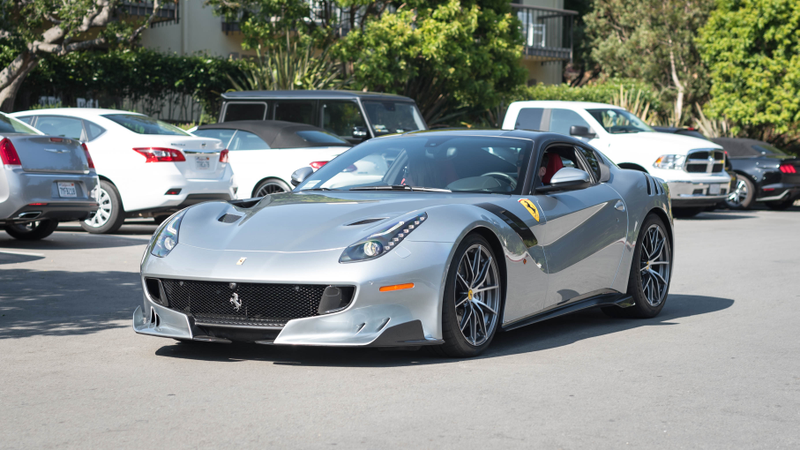 A F12tdf with a carbon-fibre roof and painted shields